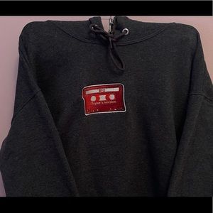 Embroidered Taylor Swift Red Hoodie